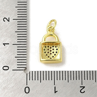 Brass Micro Pave Cubic Zirconia Charms KK-M283-28A-02-1