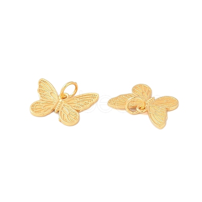 925 Sterling Silver Butterfly Charms with Jump Rings STER-P060-04G-1