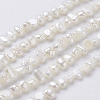 Natural Cultured Freshwater Pearl Beads Strands PEAR-P002-53B-1