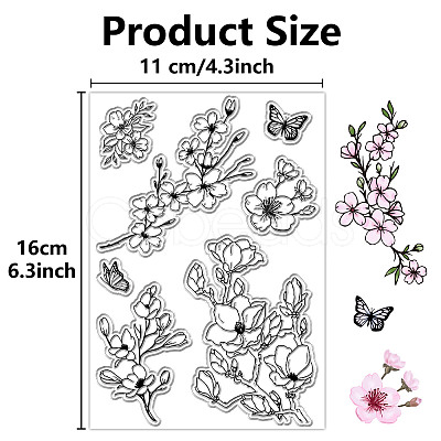 Custom PVC Plastic Clear Stamps DIY-WH0439-0388-1