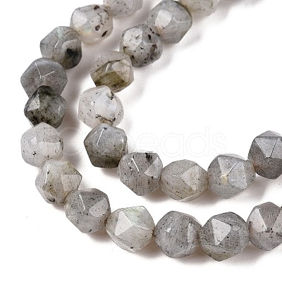 Natural Grey Labradorite Beads Strands G-T138-225-1