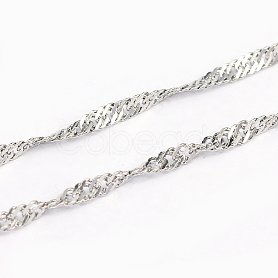 Tarnish Resistant 304 Stainless Steel Singapore Chains CHS-L001-155-1