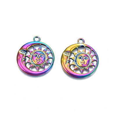 Rainbow Color Alloy Pendants PALLOY-N156-203-1