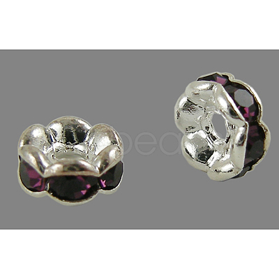 Rhinestone Spacer Beads X-RSB032NF-1