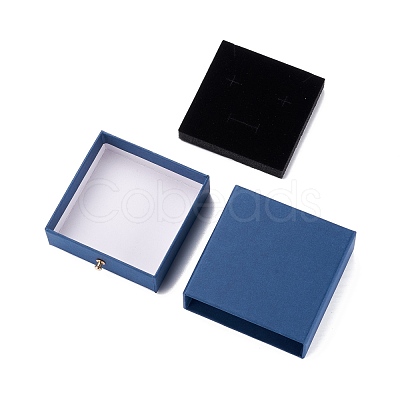 Square Paper Drawer Jewelry Set Box CON-C011-03B-03-1