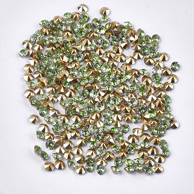 Eco-Friendly Pointed Back Resin Rhinestones CRES-R120-5.5mm-B-05-1