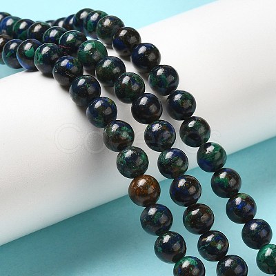Natural Azurite Beads Strands G-H298-A01-02-1