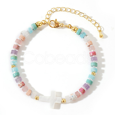 Sweet Shell Cross Beaded Bracelets TE5534-2-1