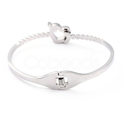 304 Stainless Steel Bangles BJEW-O184-22-1