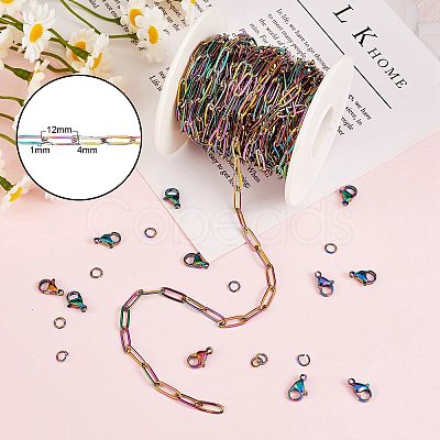 DIY Chain Jewelry Set Making Kit STAS-SZ0002-25-1