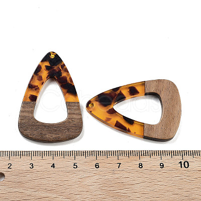 Walnut Wood & Resin Pendants FIND-Z050-08A-1