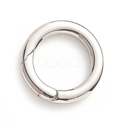 Non-Tarnish 304 Stainless Steel Spring Gate Rings X-STAS-I133-14C-1