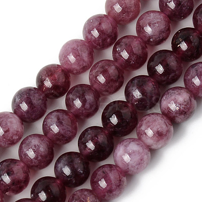 Natural Quartz Beads Strands X-G-R479-8mm-04-1