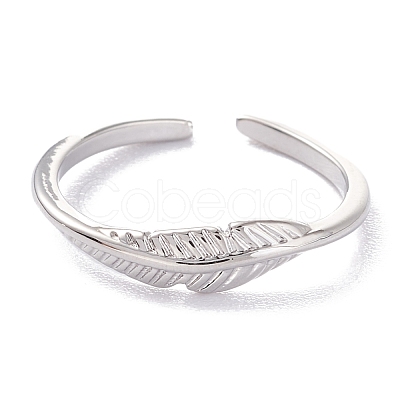 Brass Cuff Rings RJEW-P020-02P-1