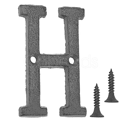 Iron Home Address Number AJEW-WH0126-25H-1