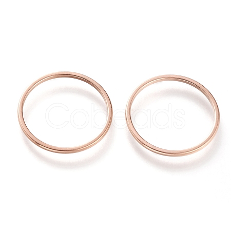 304 Stainless Steel Plain Band Rings RJEW-B0006-7-02RG-1