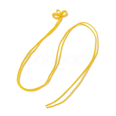 Nylon Lucky Knot Cord Amulet Yuki Pendant Decorations AJEW-NH0001-01B-1