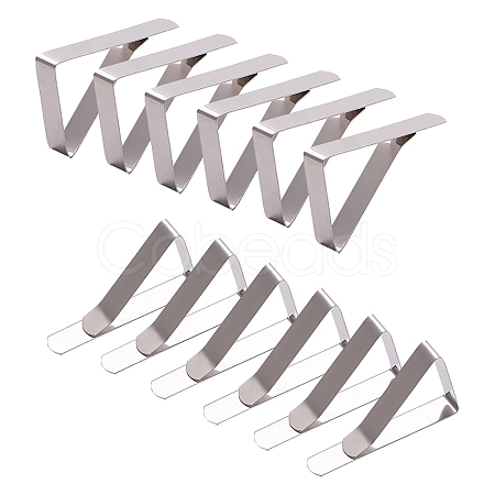 Stainless Steel Tablecloth Clips TOOL-WH0119-08-1