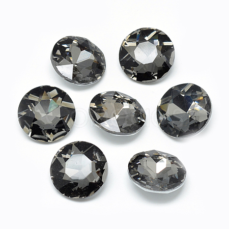 Pointed Back Glass Rhinestone Cabochons RGLA-T029-10mm-07-1