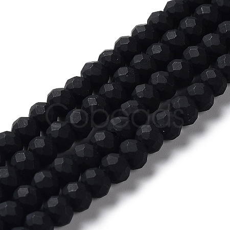 Glass Beads Strands EGLA-A034-P6mm-MD18-1