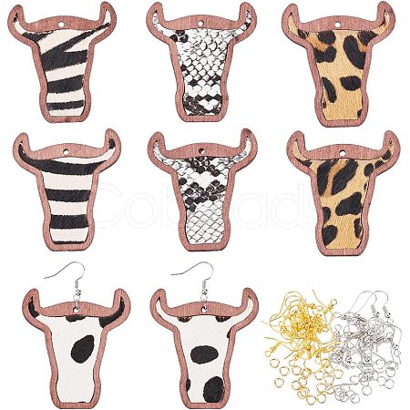 Olycraft DIY Cattle Head Dangle Earring Making Kit DIY-OC0009-75-1