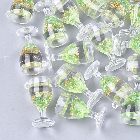 Imitation Juice Resin Pendants CRES-Q209-01E-1