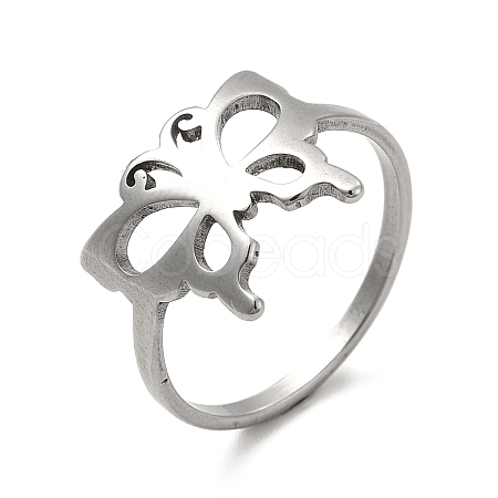 Classic 201 Stainless Steel Finger Rings RJEW-G278-28P-1