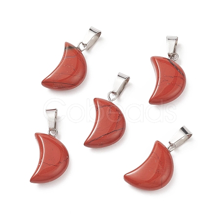 Natural Red Jasper Pendants G-Q369-18-1