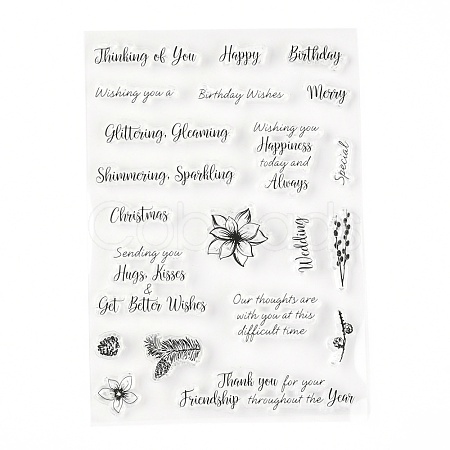 Silicone Clear Stamps DIY-A013-22-1