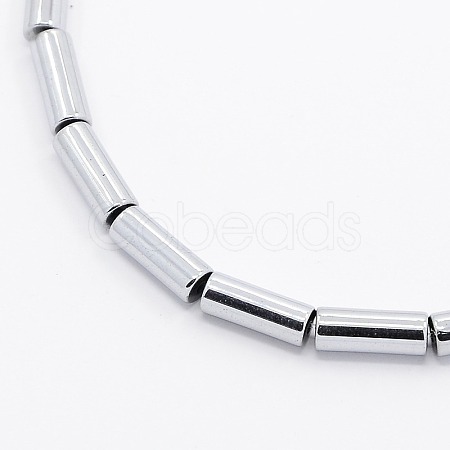 Grade A Electroplate Non-magnetic Synthetic Hematite Beads Strands G-N0014-27A-1