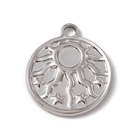 Tarnish Resistant 304 Stainless Steel Pendant Cabochon Settings STAS-P316-05P-1