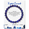 Natural Lapis Lazuli Beaded Stretch Bracelets, Round, 7-1/2 inch(19cm)