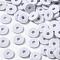 Handmade Polymer Clay Beads, Disc/Flat Round, Heishi Beads, Light Grey, 6x1mm, Hole: 2mm, about 23500pcs/1000g