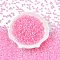 6/0 Inside Colours Transparent Glass Seed Beads, Teardrop, Top Drilled, Hot Pink, 4~4.5x4x3mm, Hole: 1~1.2mm, about 4500pcs/pound