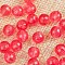 Transparent Acrylic Beads, Round, Salmon, 12mm