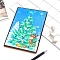 DIY Diamond Painting Notebook Kits, Including Acrylic Rhinestones Bag, Diamond Sticky Pen, Tray Plate and Glue Clay, Christmas Tree, 210x150mm