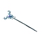 Chinese Style Alloy Claw Hair Sticks, Hair Accessories for Women & Girls, Butterfly, 150mm