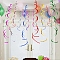 Plastic Spiral Metallic Ribbons, Tassel Hanging Streamer for Birthday Wedding Party Christmas Decorations, Mixed Color, 750mm, 6pcs/set