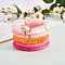 7Pcs 7 Style Handmade Polymer Clay Heishi Surfer Stretch Bracelets Set, Glass Beads Bracelets, Stackable Preppy Bracelets for Women, Pink, Inner Diameter: 2-1/8 inch(5.3cm), 1Pc/style