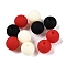 Rubberized Style Imitated Silicone Acrylic Beads, Round, Mixed Color, 11.5x11mm, Hole: 1.8mm