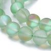Synthetic Moonstone Beads Strands G-F142-12mm-15-3