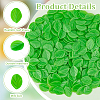 Olycraft 300Pcs Plastic Simulated Mint Leaves KY-OC0001-34-4