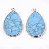 Synthetic Turquoise Pendants G-T112-22D-2