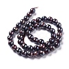 Electroplated Natural Tiger Eye Beads Strands G-F660-02-10mm-2