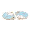 Alloy Enamel Pendants PALLOY-D015-01-4