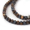 Electroplated Non-magnetic Synthetic Hematite Beads Strands G-P408-K-3