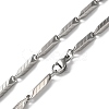 201 Stainless Steel Arrow Link Chain Necklaces for Men Women NJEW-G112-05P-3