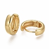 Brass Huggie Hoop Earrings EJEW-F260-06G-2