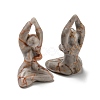 Natural & Synthetic Gemstone Carved Healing Yoga Goddess Figurines DJEW-D012-06A-3