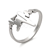 Classic 201 Stainless Steel Finger Rings RJEW-G278-25P-1
